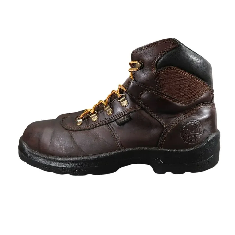Red Wing Shoes Mens 12 Work Boot Leather Irish Setter Safety Toe Waterproof Ely